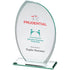 Personalised Jade Glass Award - Oval Plaque