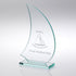 Jade Glass Sail Boat Plaque Award