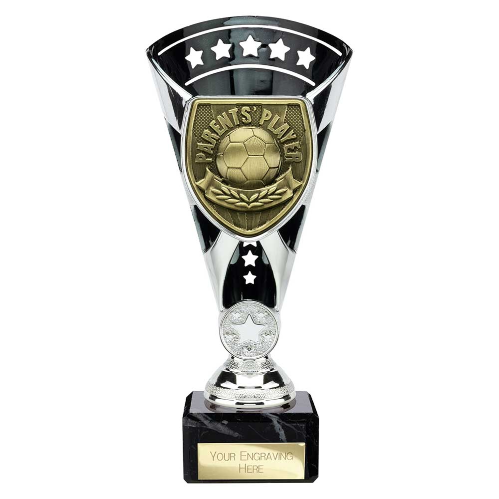 Cobra Football Trophy Cup Parents Player (Silver/Black)