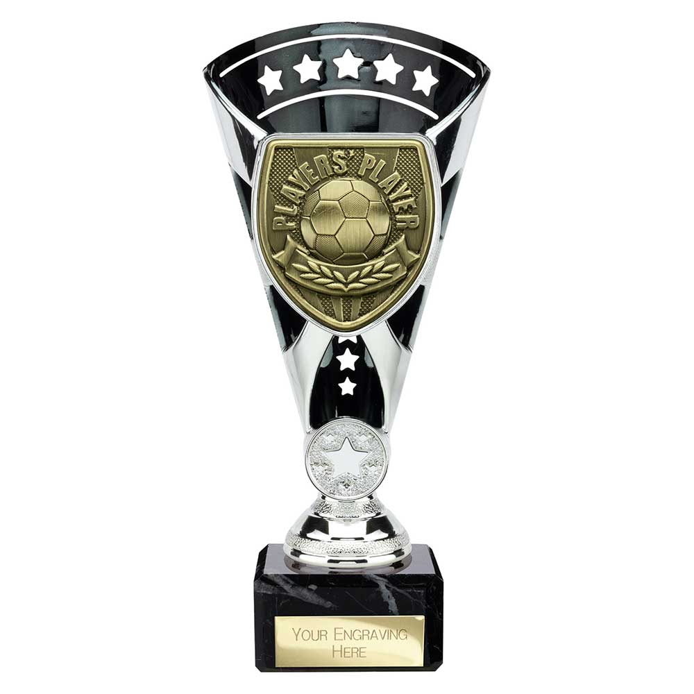 Cobra Football Trophy Cup Players Player (Silver/Black)