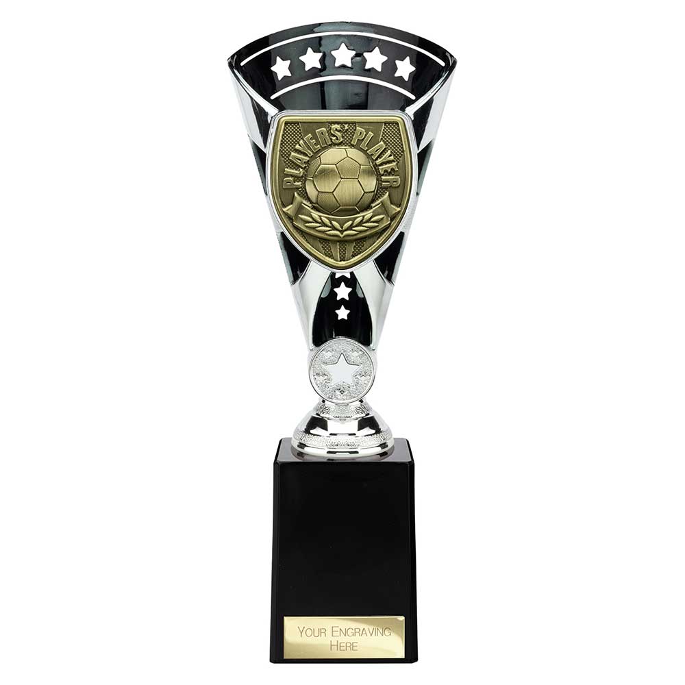 Cobra Football Trophy Cup Players Player (Silver/Black)