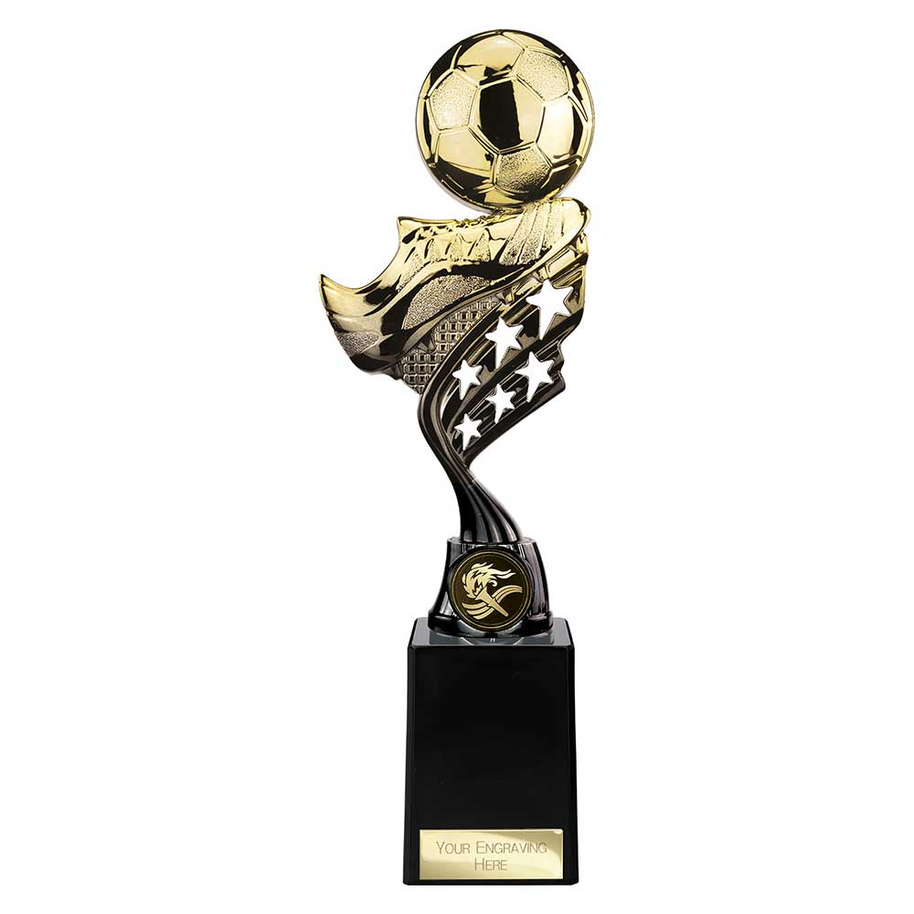 Innov8 Football Plastic Trophy - Gold & Black