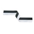 Black & White Medal Ribbon with Clip