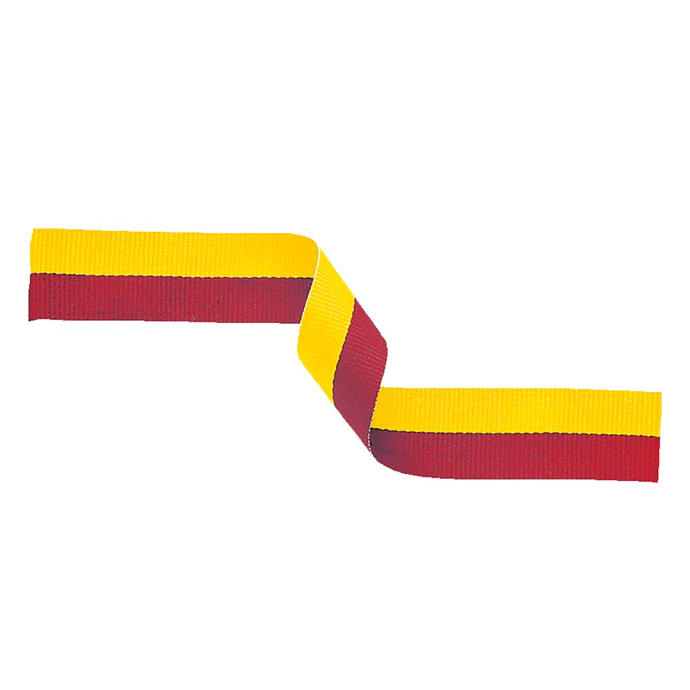 Red & Yellow Medal Ribbon with Clip
