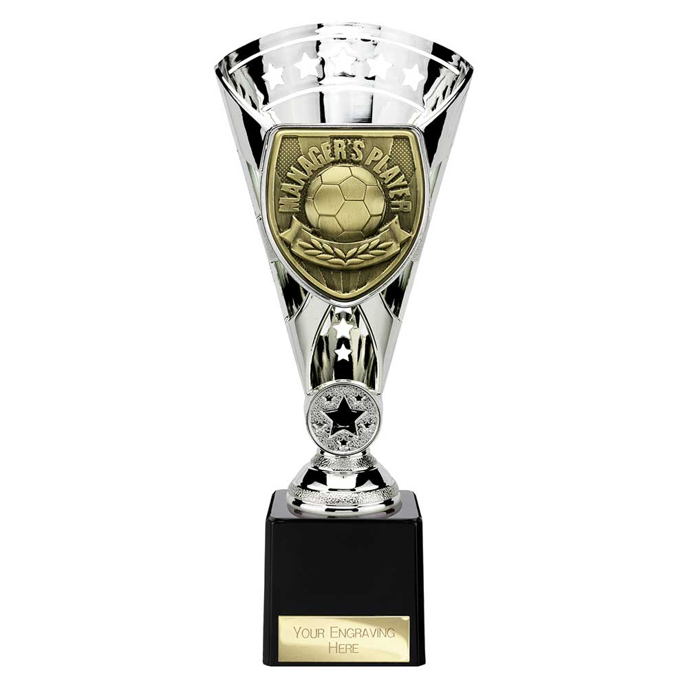 Cobra Football Trophy Cup Managers Player (Silver)