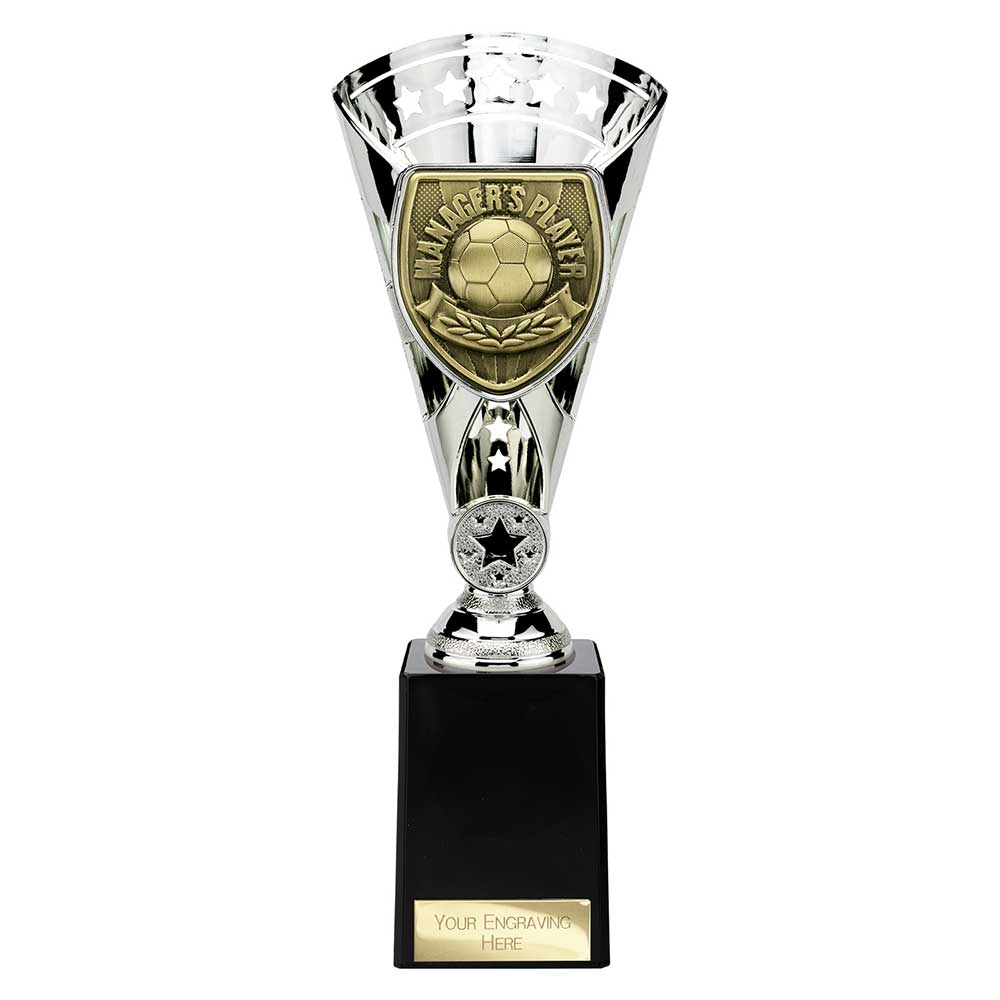 Cobra Football Trophy Cup Managers Player (Silver)