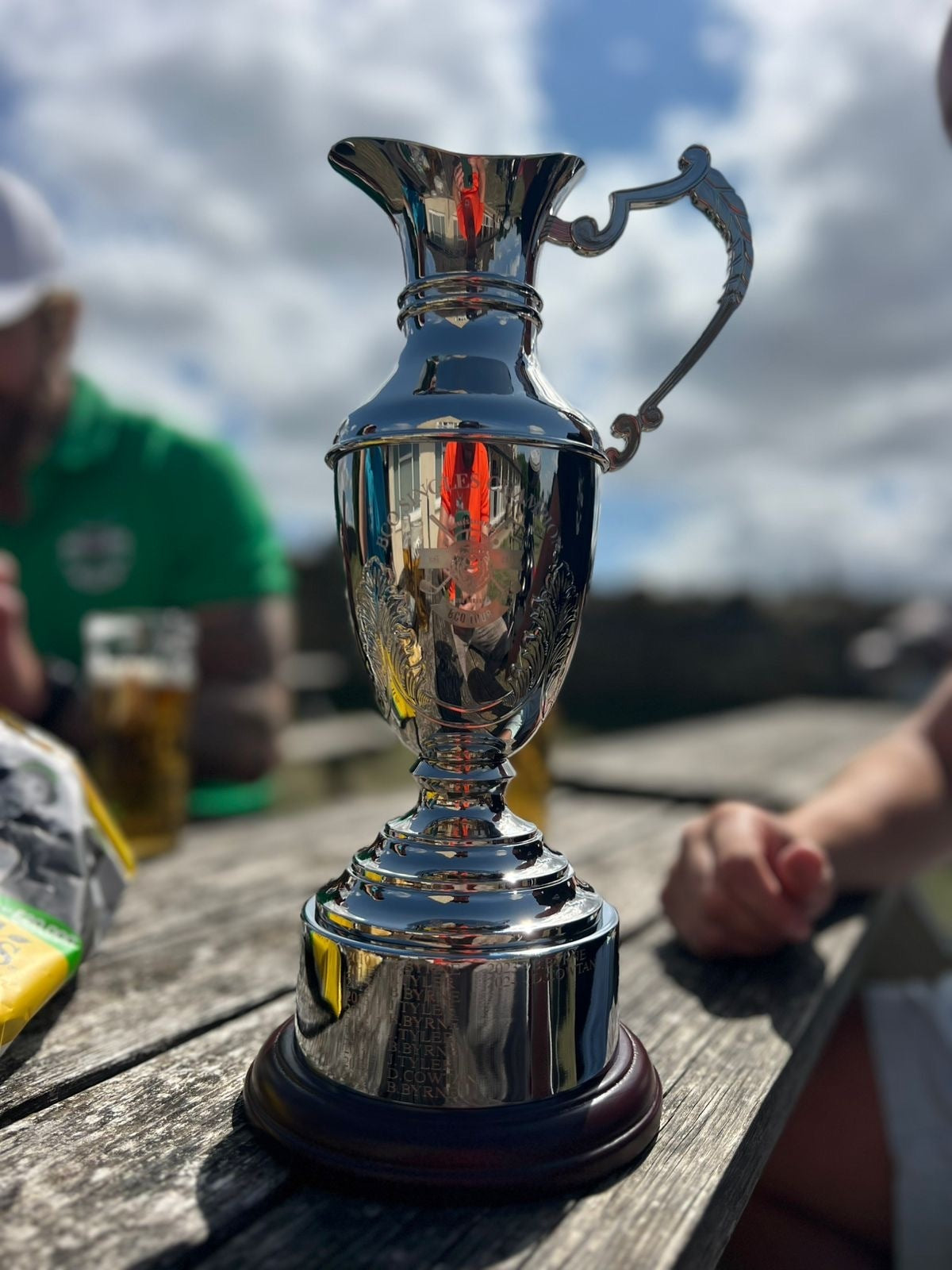 The Classic Nickel-Plated Claret Jug Golf Trophy