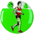 Race Walking Athletics Printed Medal Centre