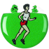 Cross Country Running Graphic Medal Centre