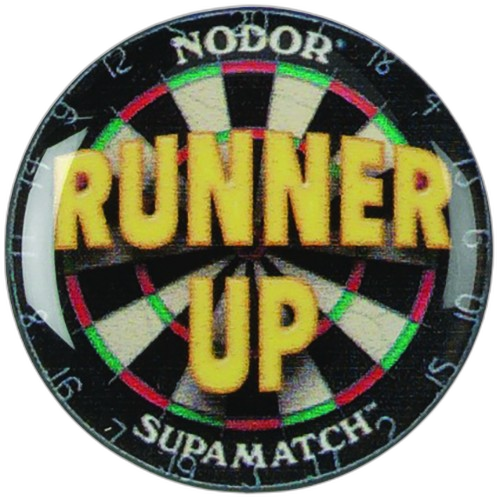 Runner Up Darts Printed Medal Centre