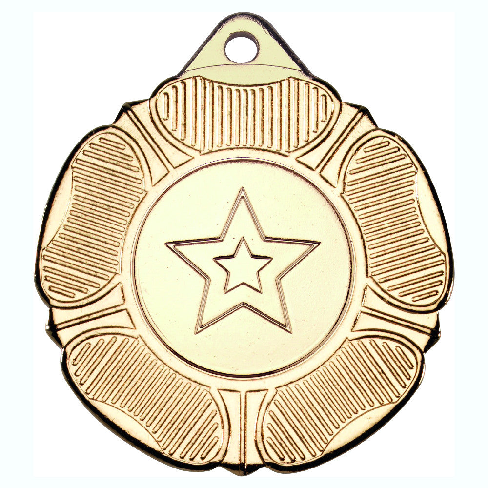 Centre Star Gold, Silver & Bronze Medals with Ribbon