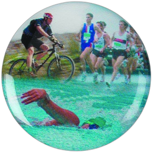 Triathlon Printed Medal Centre