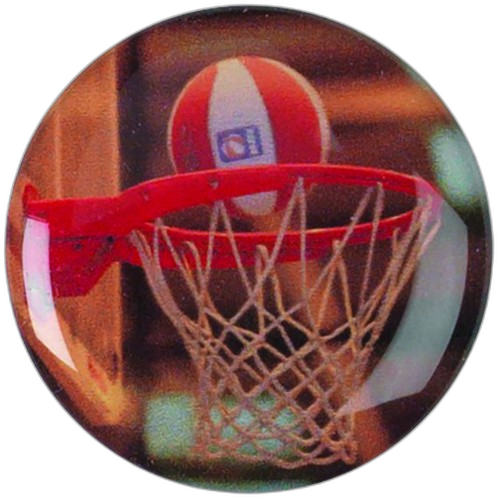 Basketball Printed Medal Centre