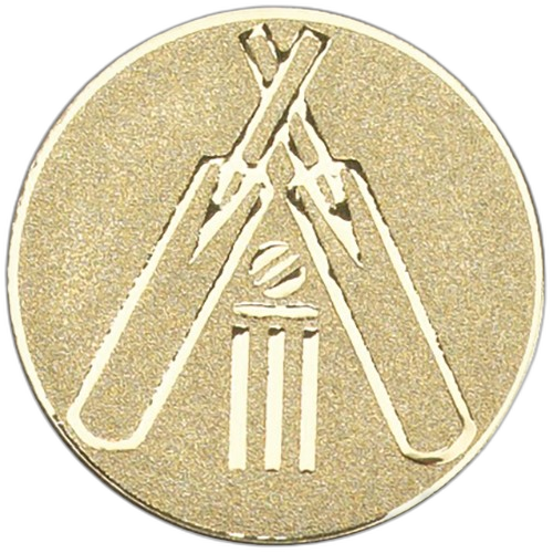 Cricket Crossed Bats Gold Medal Centre