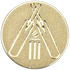 Cricket Crossed Bats Gold Medal Centre