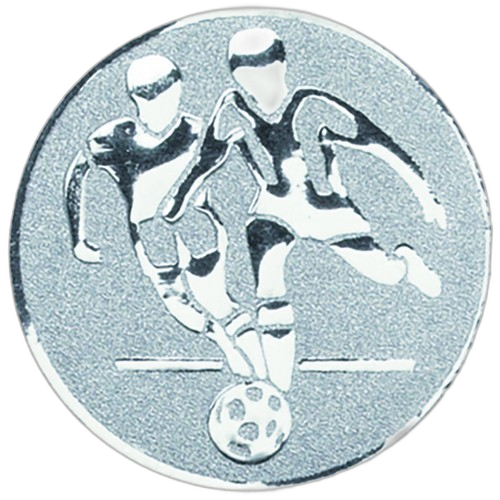 Football Two Players Silver Medal Centre
