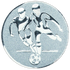Football Two Players Silver Medal Centre