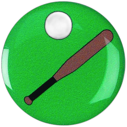 Baseball Bat Graphic Medal Centre