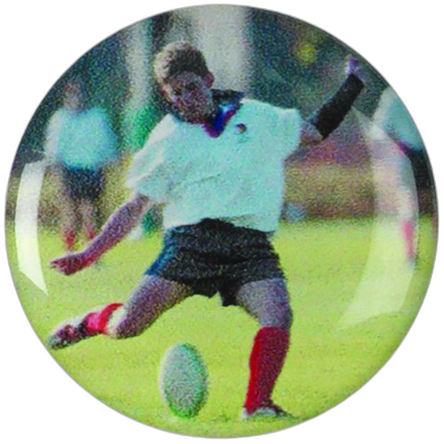 Rugby Kicking Printed Medal Centre
