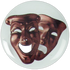 Comedy And Tragedy Theatre Printed Medal Centre