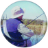 Fishing Printed Medal Centre
