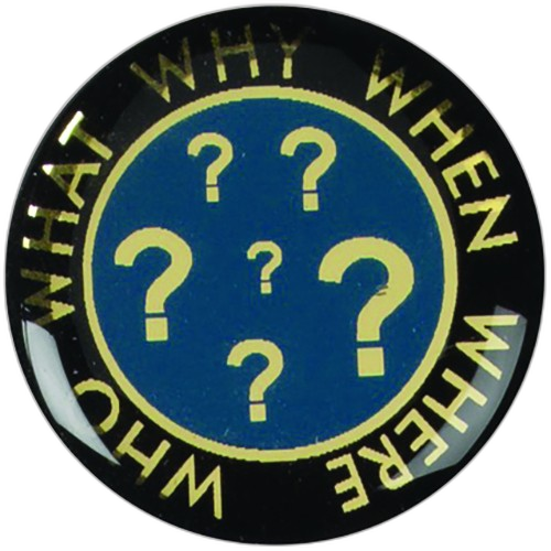 Quiz Question Marks Printed Medal Centre