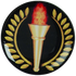 Torch Laurel Graphic Medal Centre