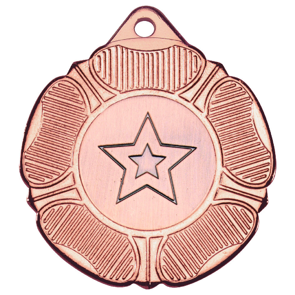 Centre Star Gold, Silver & Bronze Medals with Ribbon