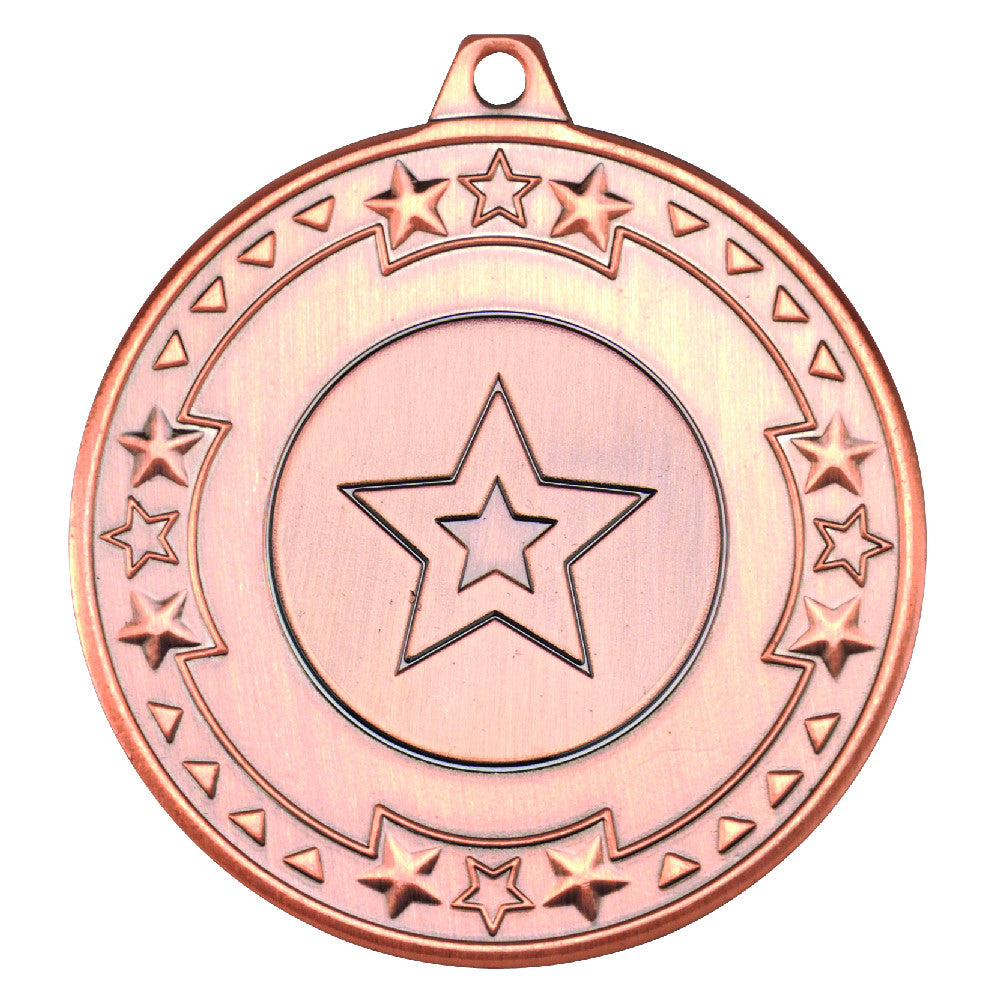 Star Gold, Silver & Bronze Medals with Ribbon