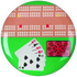 Cribbage Card Game Printed Medal Centre