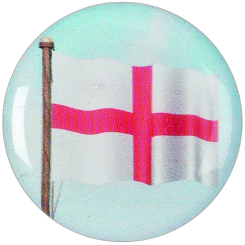 England Flag Printed Medal Centre