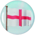 England Flag Printed Medal Centre