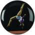 Balance Beam Gymnastics Graphic Medal Centre