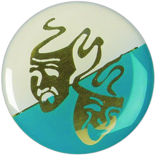 Comedy Tragedy Theatre Printed Medal Centre