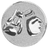 Boxing Gloves Silver Medal Centre