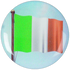 Irish Flag Printed Medal Centre