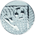 Football Goal Silver Medal Centre