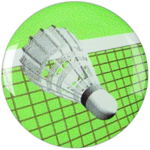 Badminton Shuttlecock Printed Medal Centre
