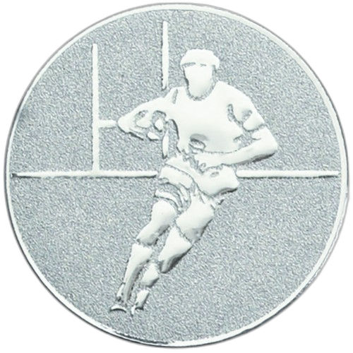 Rugby Player Silver Medal Centre