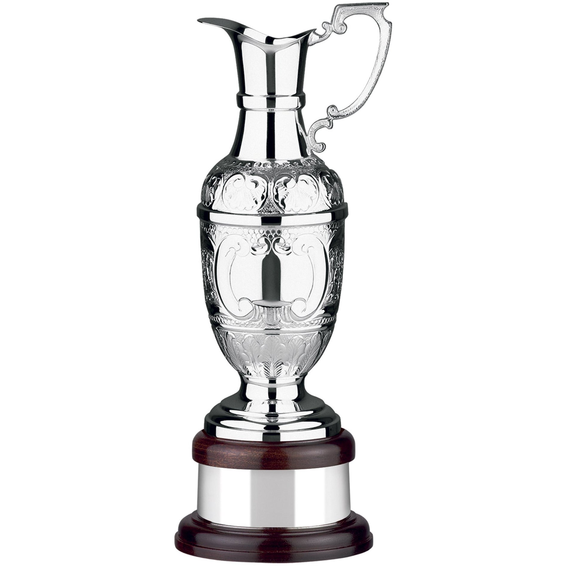 Supreme Hand-Chased Golf Claret Jug Award - Silver Plated