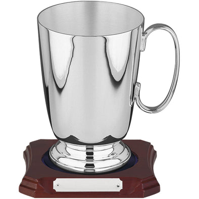 1pt Straight Sided Silver Plated Tankard