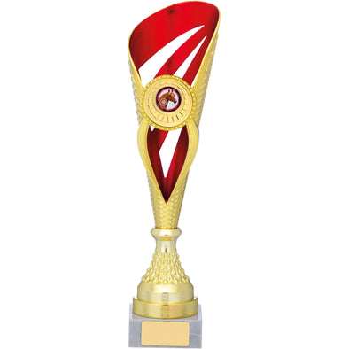 Gold And Red Holder Trophy 35.5cm