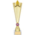 Gold Shooting Star Trophy on White Marble Base
