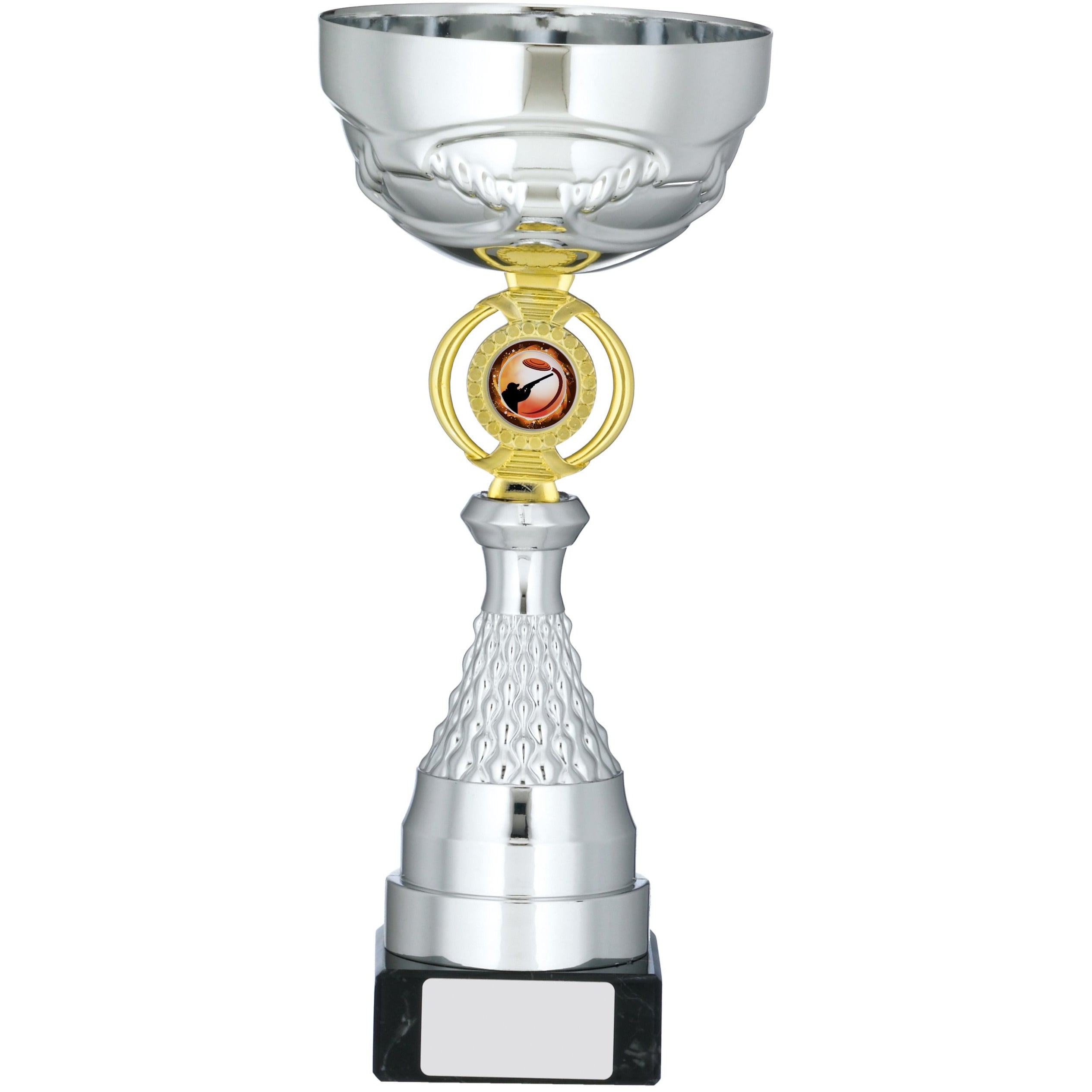 Silver Cup Trophy with Gold Middle