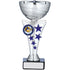 Silver Cup Trophy with Purple Stars
