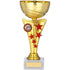 Gold Cup Trophy with Red Stars
