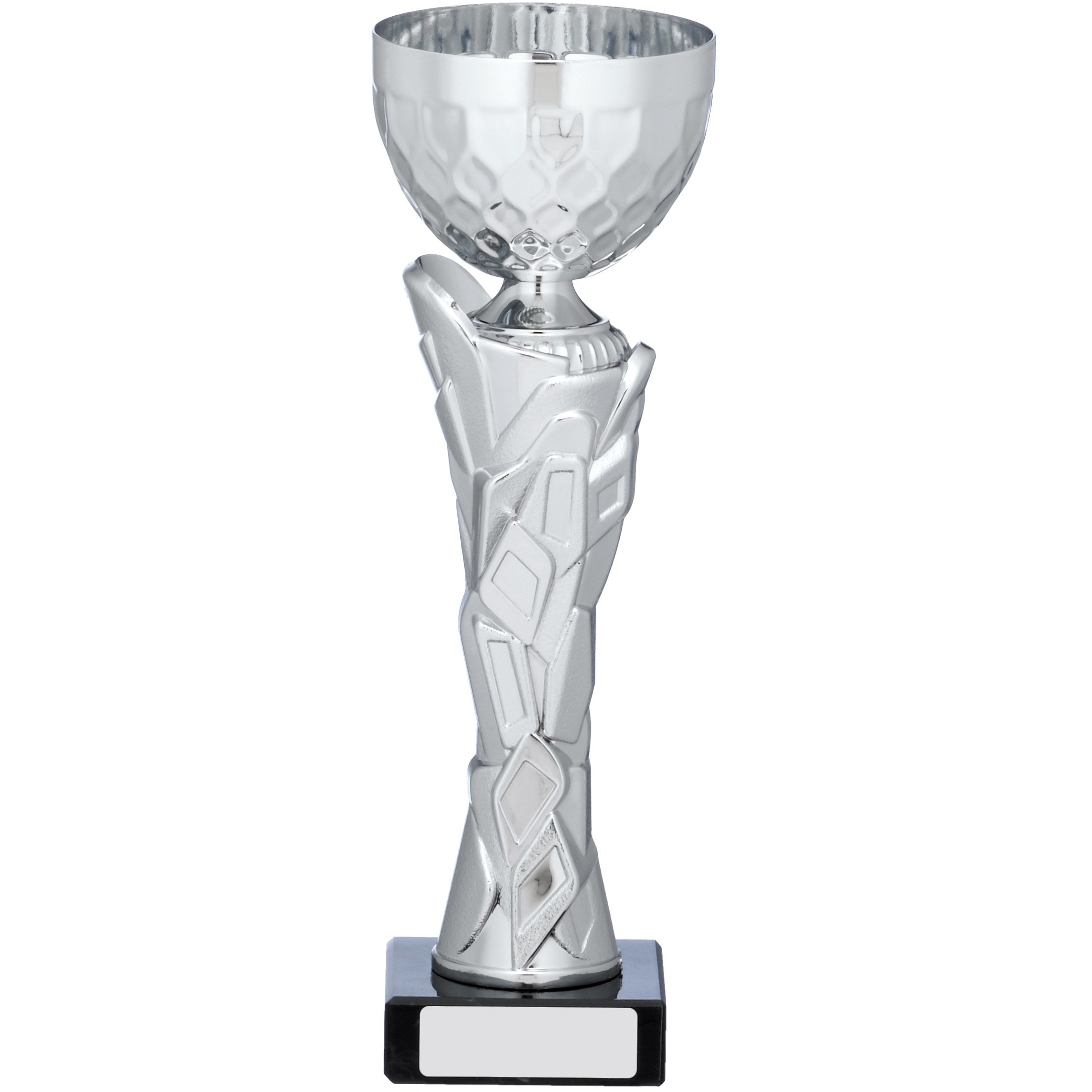 Silver Geometric Trophy Cup