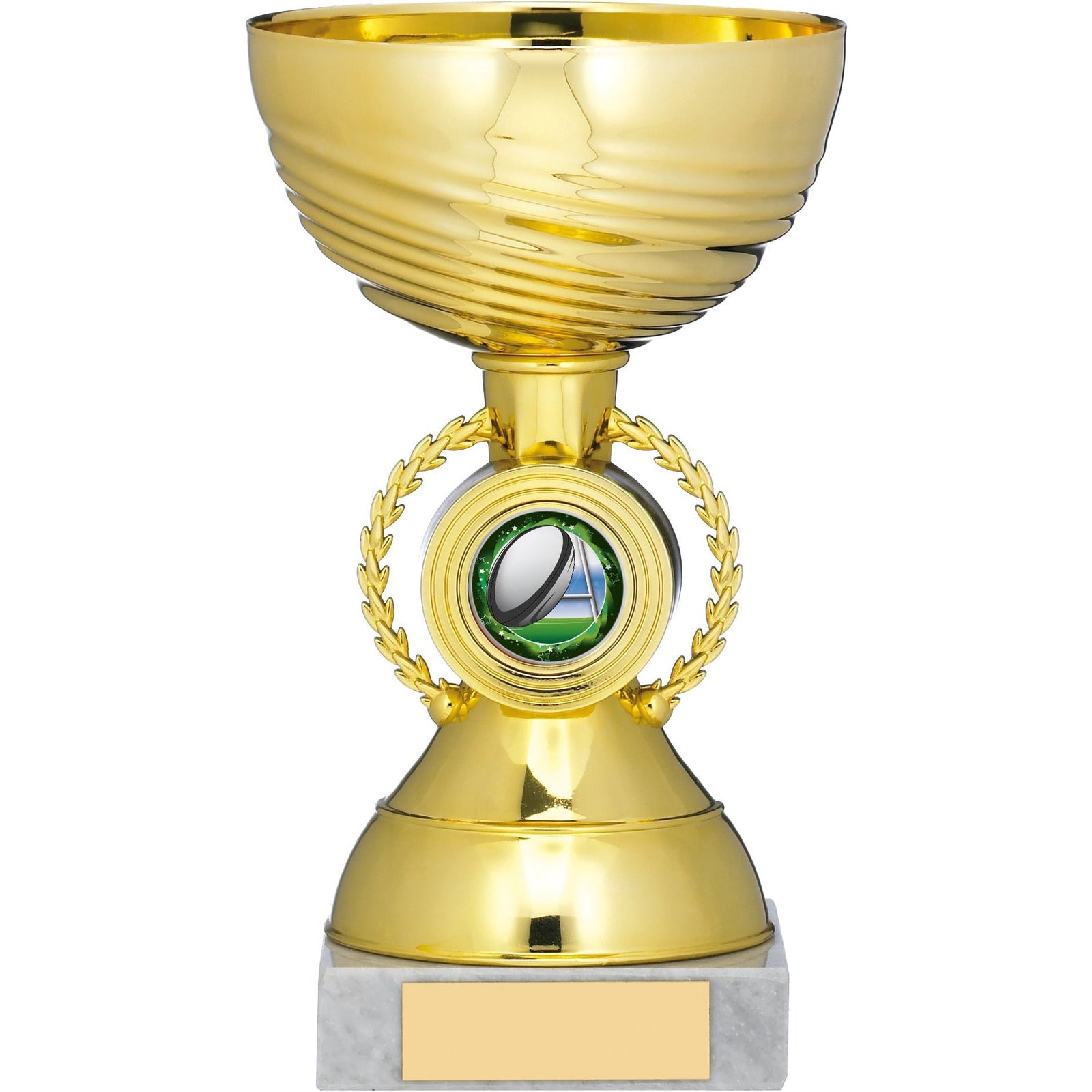 Gold Wreath Stem Trophy Cup