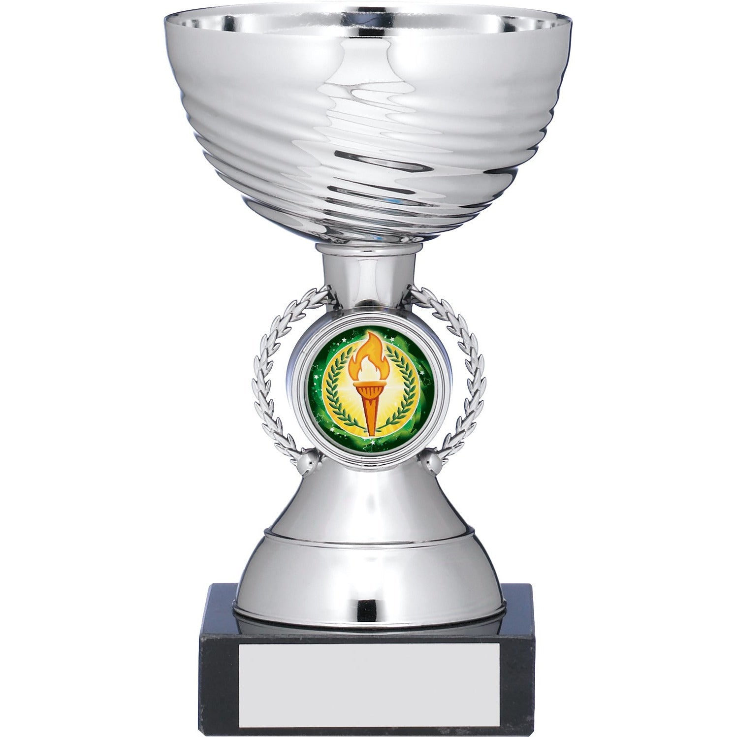Silver Wreath Stem Trophy Cup