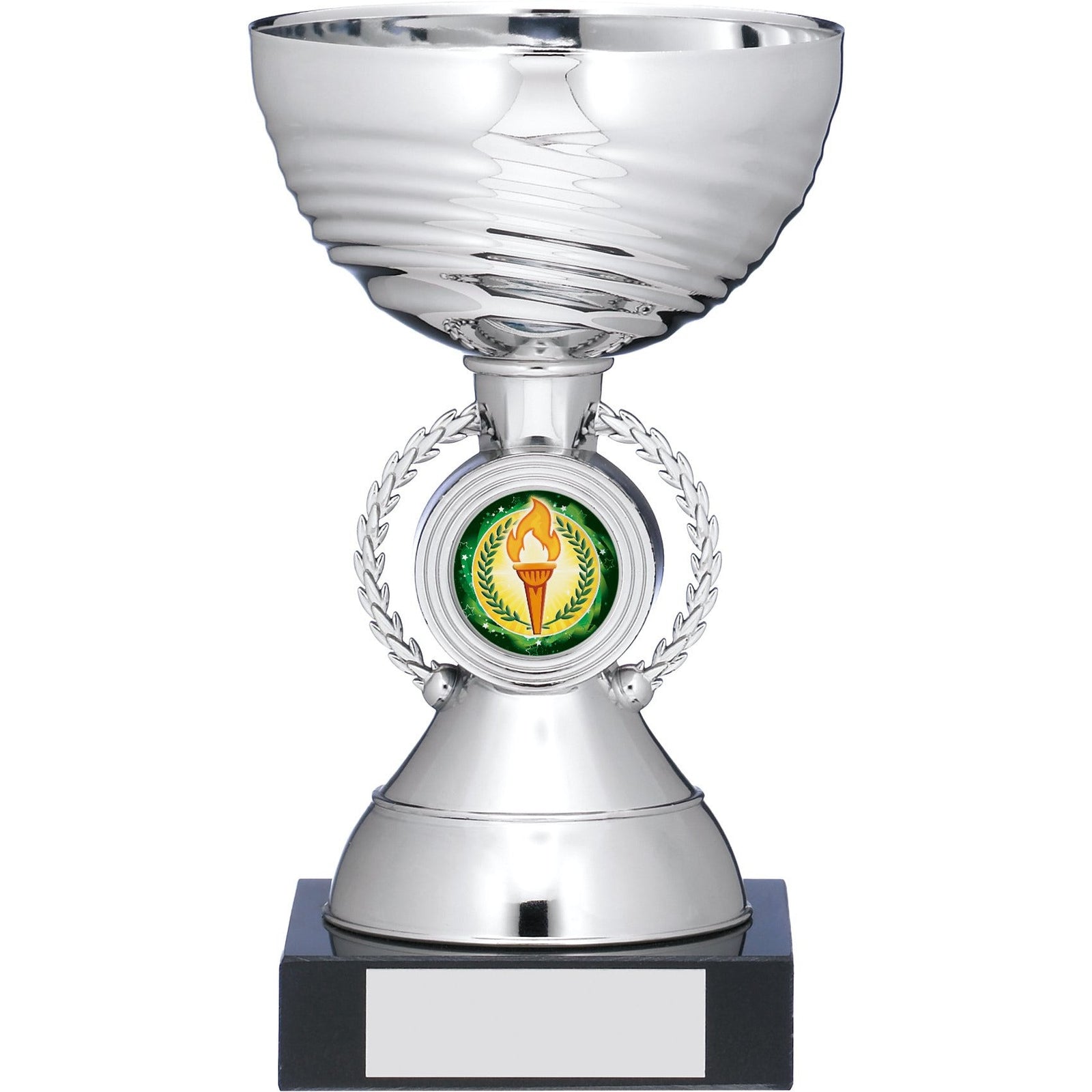 Silver Wreath Stem Trophy Cup